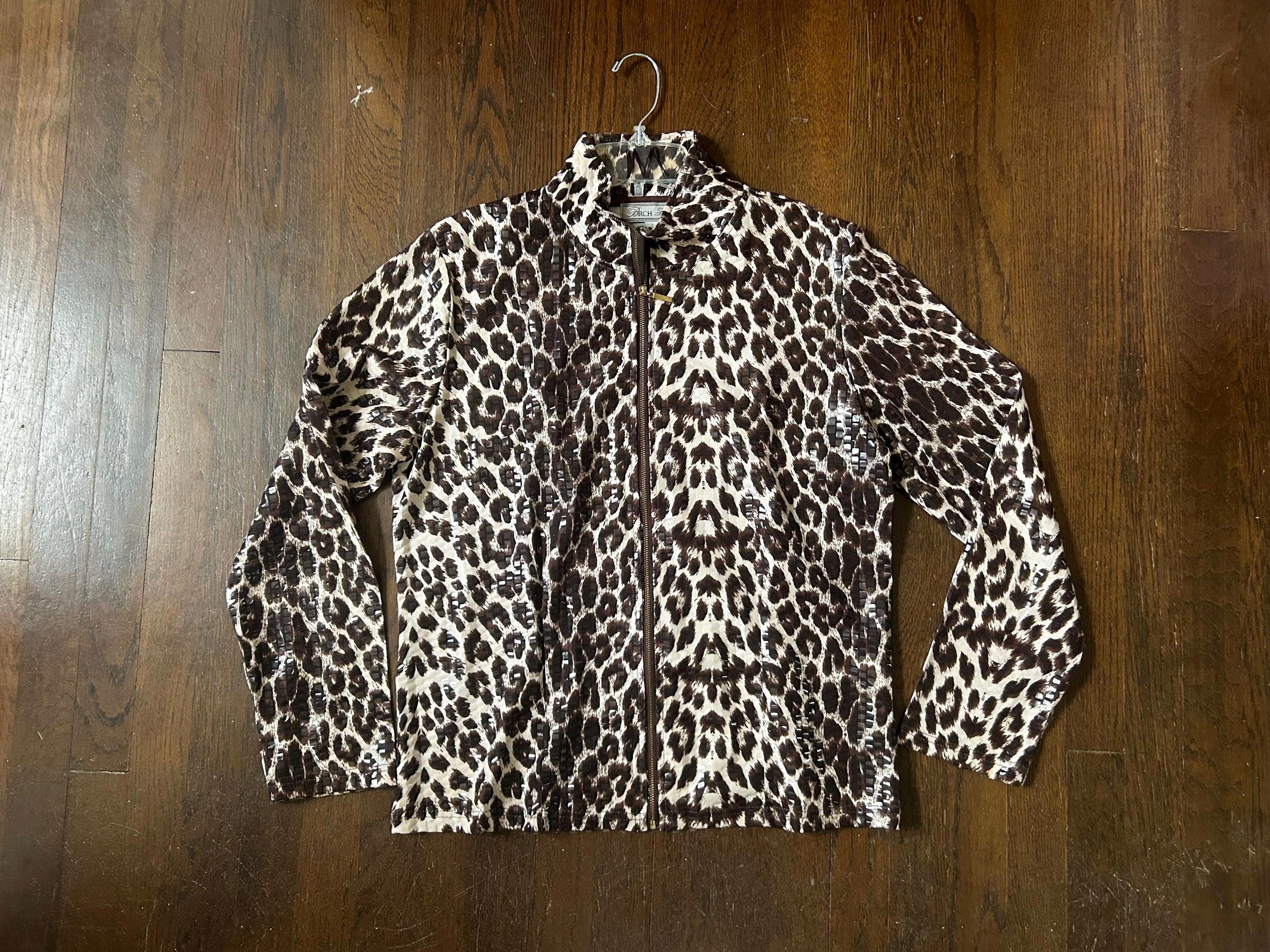 Y2k Leopard Jacket - Etsy