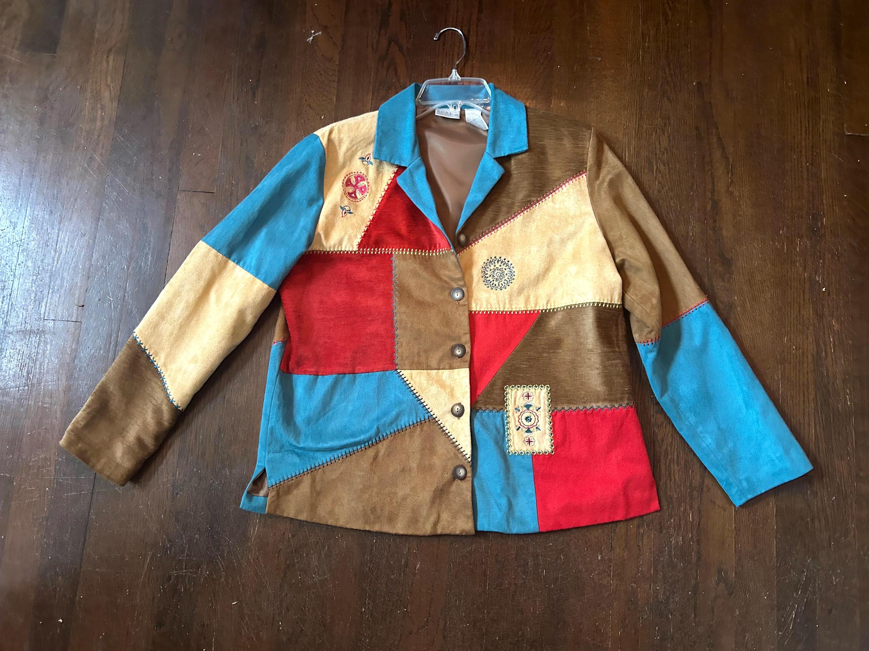 Tan Suede Embroidered Jacket - Etsy