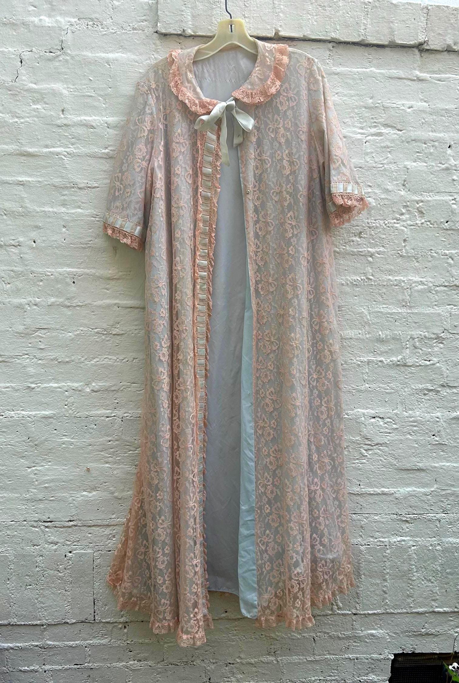 ODETTE BARSA ナイティガウン　vintage ヴィンテージ Vintage Nightie 60's ODETTE BARSAホワイトピンクナイティ