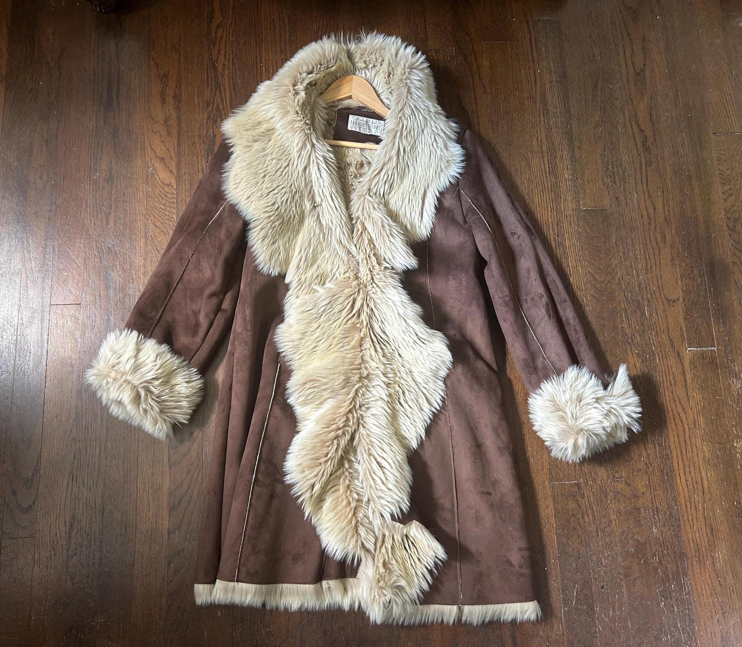 Vintage Suede Jacket With Fur - Etsy