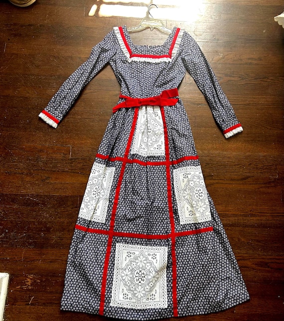 1930's vintage dresses vintage 1930s blue velvet dress {xs} – Trunk of Dresses