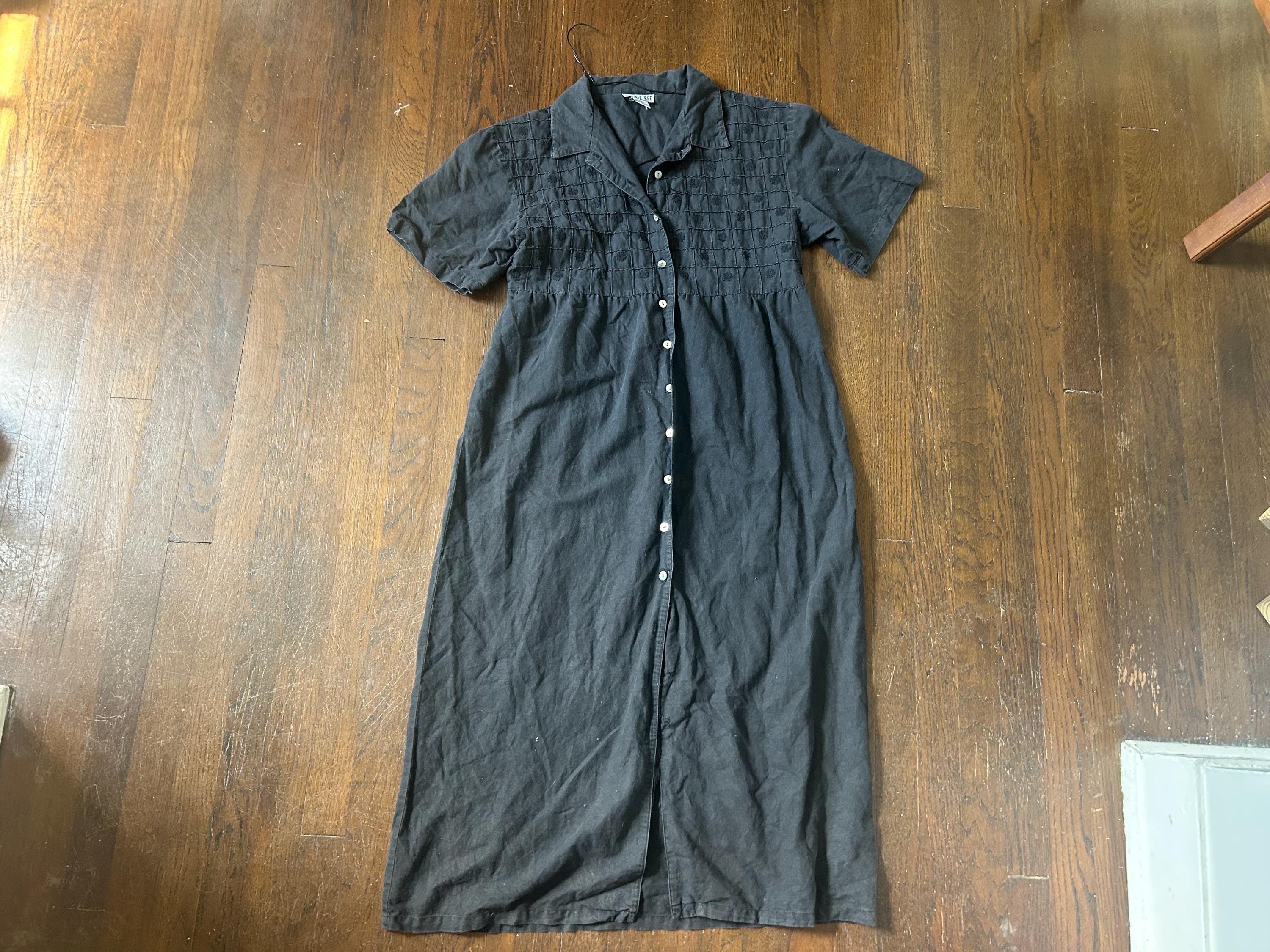 button down dress 90s Vintage 90s Plaid Button Down Dress by Laura Ashley – Elektra Vintage main image 1
