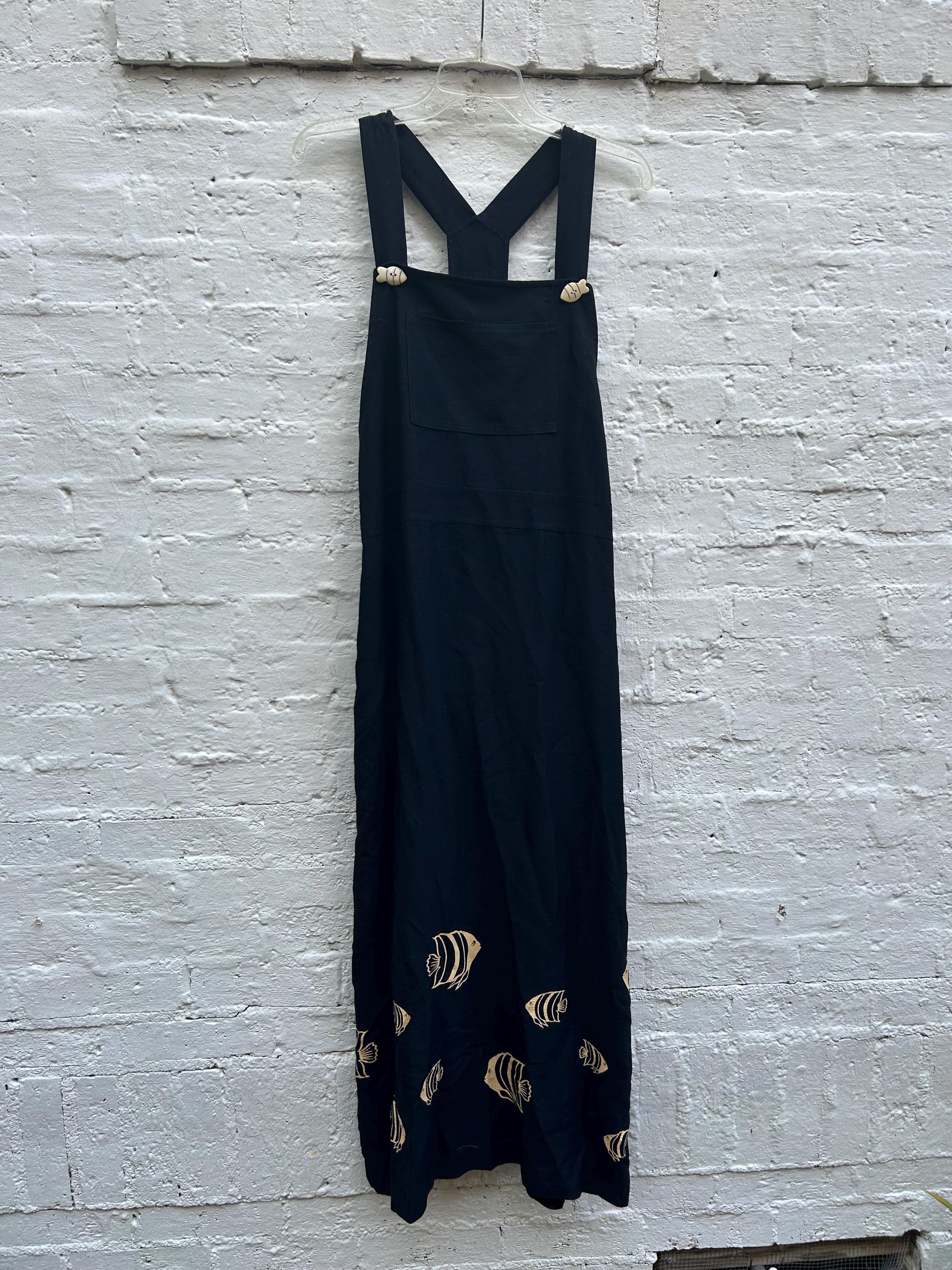 Black Overall Dress