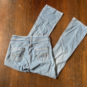 Vintage Y2K Low rise Denim Jeans Riders by Lee boot Cut size 6 Light wash