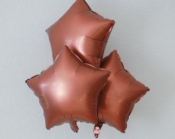 Globo de aluminio con forma de estrella de caramelo, decoración de cumpleaños de otoño