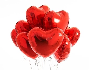 Red Heart balloon, Red balloon, Love balloon, Engagement proposal Decor wedding decor