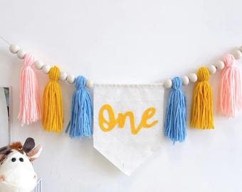 Kinderhochstuhl Banner, Hochstuhl Banner, ein Geburtstagsbanner, 1 Geburtstag Dekor, erste Geburtstagsparty