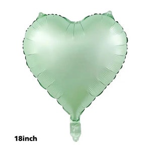 Sage olive balloon, heart balloon, green balloon decorations