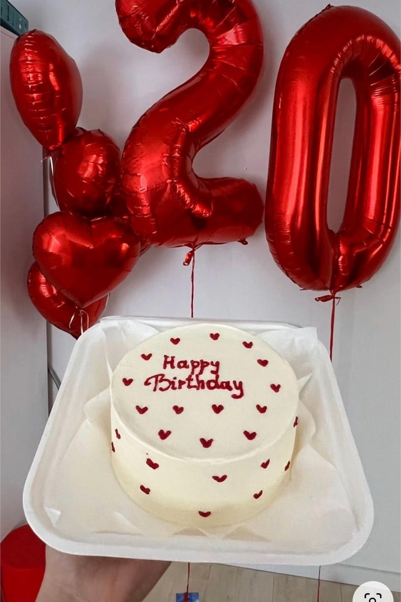 Red Foil Heart Balloon Set, Love Decor - Etsy