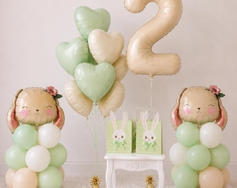 Some bunny is two, bunny birthday, bunny balloon, bunny decoration