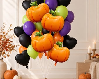 Thanksgiving party decorations, thanksgiving pumpkin balloons, pumpkin decorations,  thanksgiving balloons
