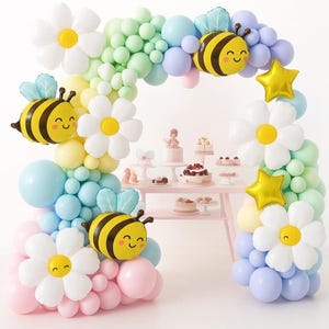 Biene Tag, glücklicher Bienentag Ballon, Biene Babyparty Ballonbogen, Mama zu Bien Babyparty, Bienenballon