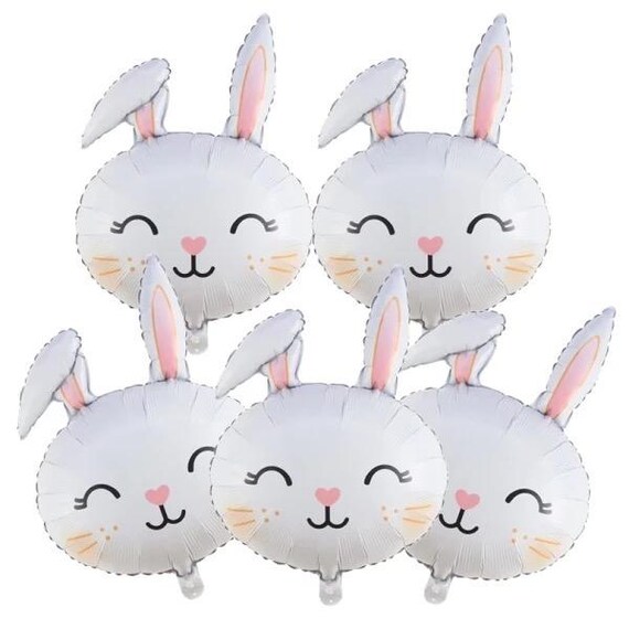 Bunny balloon, bunny baby shower party, some bunny is one, bunny party