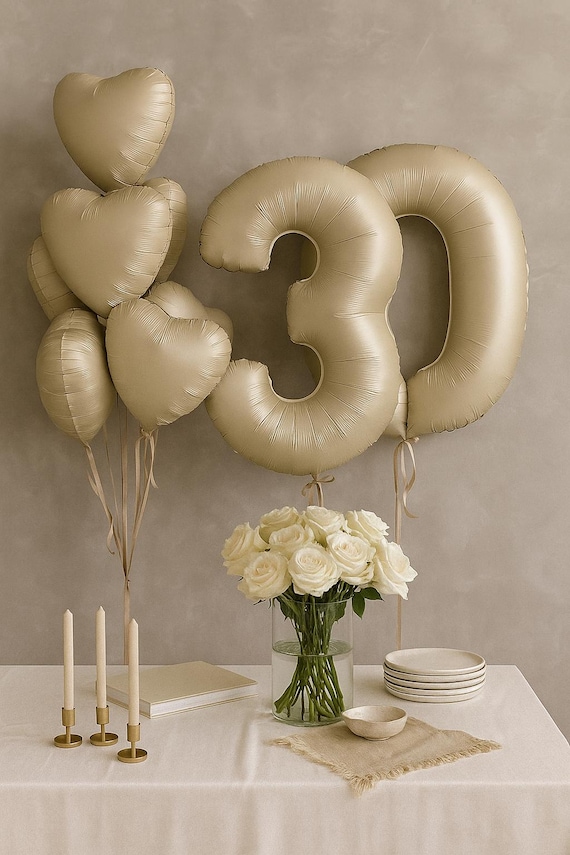 30th birthday party, birthday decor, 30th Number balloon Set birthday decor 30th Birthday Decor Anniversary 40th, 20th balloon decor