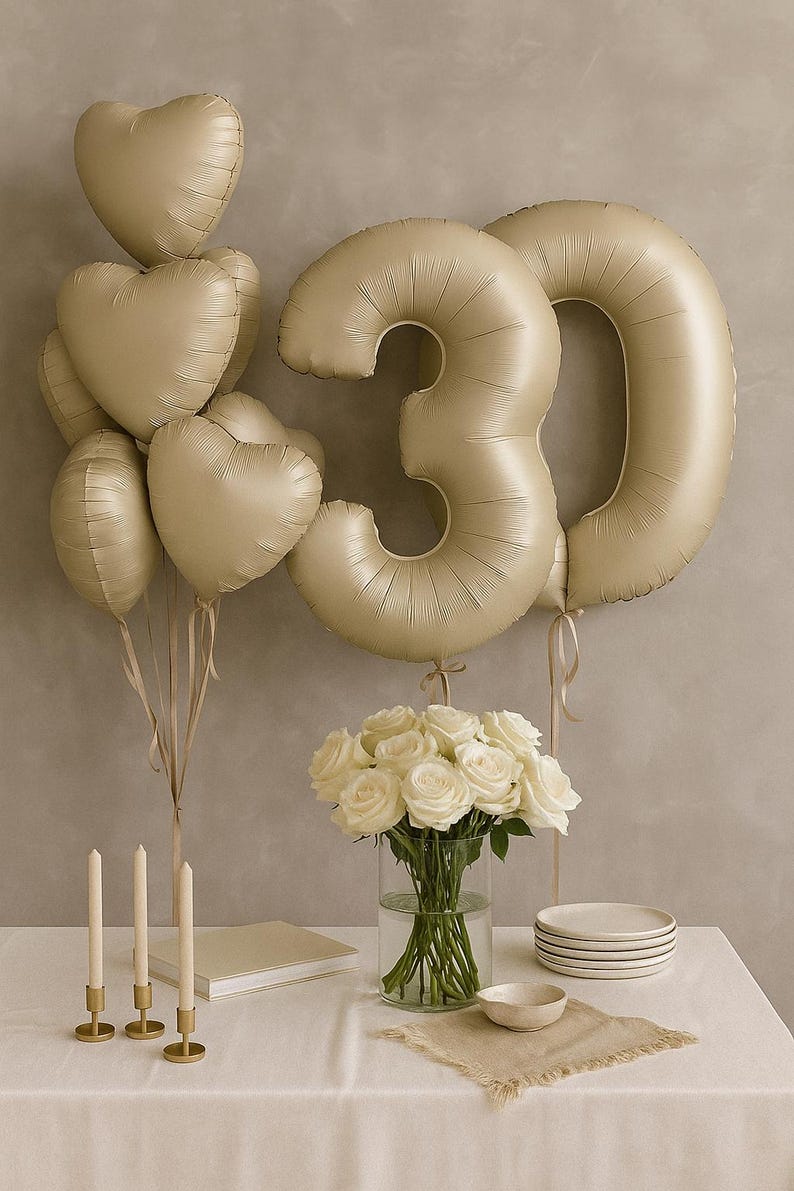 30th birthday party, birthday decor, 30th Number balloon Set birthday decor 30th Birthday Decor Anniversary 40th, 20th balloon decor