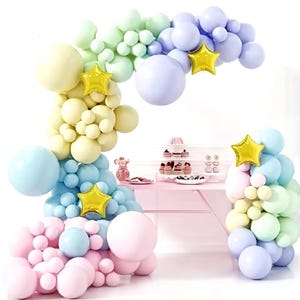 DIY pastel balloon arch, Birthday Girl Garland balloon, pink baby shower, sweet birthday girl, summer first birthday baby girl