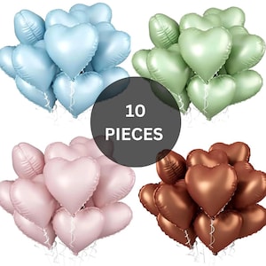 Bulk heart balloons, heart balloon, wedding balloons, baby shower balloons, Gender Reveal Celebration Balloon, Gender Reveal Decor