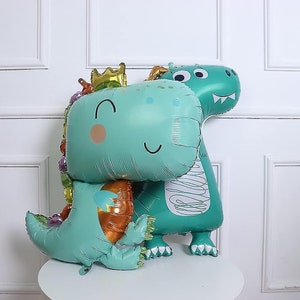 恐竜バルーン、1歳の誕生日恐竜パーティーの装飾、大きなT-Rexバルーン、恐竜バルーン、恐竜誕生日バルーン