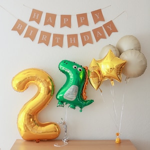 Two-A-Saurus 2nd Birthday Party, T-Rex Balloon Set