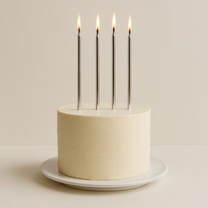 Birthday candles, Cupcake candle, bento cake candle, birthday cake candles, Extra long cake Candles, Tall Gold Silver Rose Birthday Candles