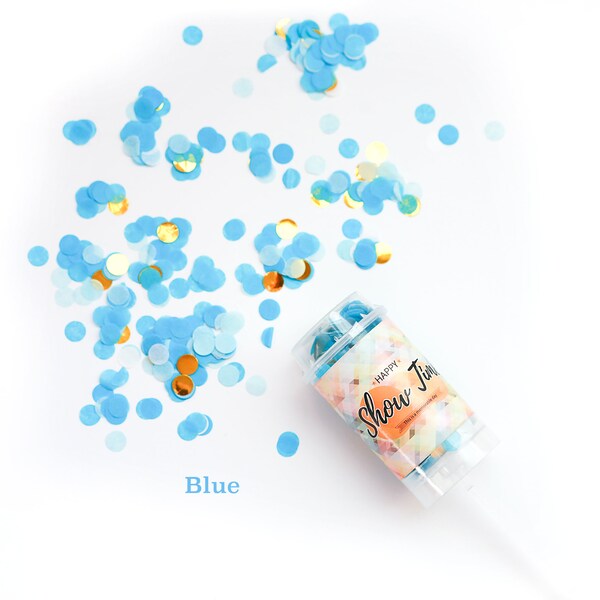 1st birthday boy Happy Birthday Confetti Popper - Birthday Party Favor - Confetti Push Pop - Confetti - Wedding Confetti Baby Shower