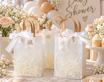 Baby shower gift bags, baby shower favors, small favors, favors baby shower, bow gift bags