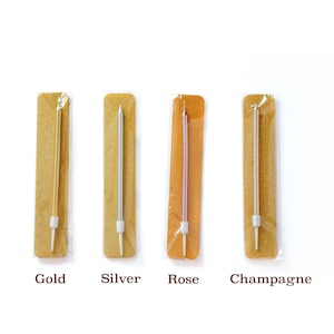 Tall Gold Silver Rose Birthday Candles - 4.5in - Gold Silver Candles - Gold Silver Cake Decorations, Silver Cake Candles, Silver Party Decor