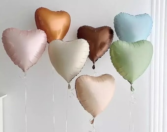 Heart balloon, Pink heart balloons, baby shower balloon decor, Helium Heart Balloons