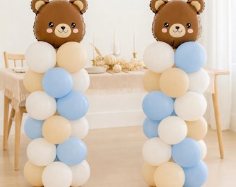 Bear 1st birthday party, Bear Balloon, bear birthday set, teddy bear birthday party, teddy bears balloon