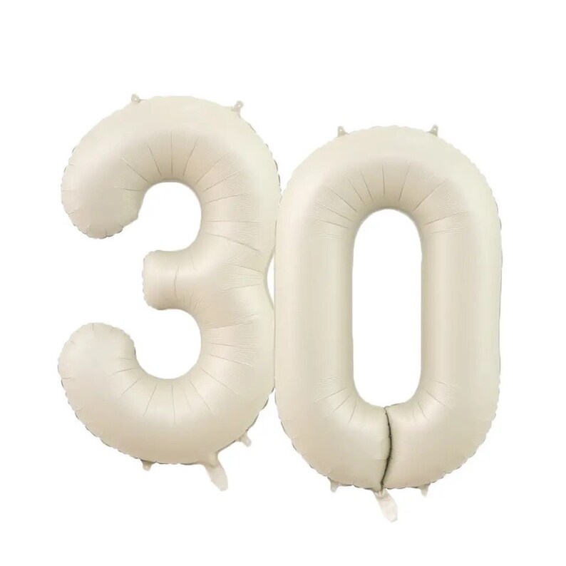 30th Number Birthday Balloon Set Birthday Decor Number Foil - Etsy