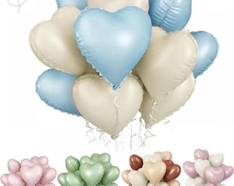 Herzballon, Herzballon, Folienballon, rosa Herzballon