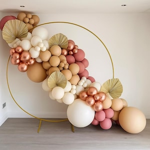 Boho balloon arch, fall autumn birthday balloon, boho baby shower balloon arch, blush, dusty pink balloon arch, DIY balloon arch