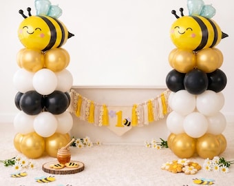 Bee 1st birthday party decorations, bee Balloon, bee one birthday set, bee daisy birthday party, bee my birthday balloon, bee first birthday