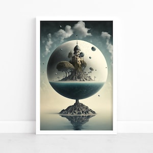 Surrealism Poster | Surrealism Print Art | Surrealism | Poster | Illustration | Landscape | Surreal Art Wall Decor