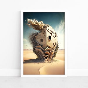 Surreal Art Poster | Surrealism Print Art | Surreal Wall Decor For Home | Magic Wall Art | Illustration | Abstract Surreal Art Print