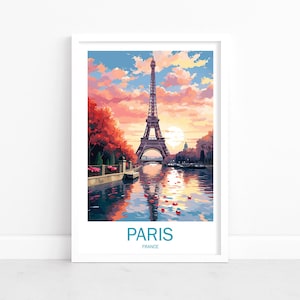 Eleganter Pariser Charme: Travel Print Wandkunst | Paris Wanddeko für Kunstliebhaber | Pariser Geschenk | Paris Motiv | Paris Print Wand Kunst Poster