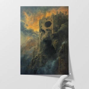 Elegancia sombría: impresión giclée de bellas artes / imágenes surrealistas / decoración oscura para el hogar / arte mural místico / estética fascinante
