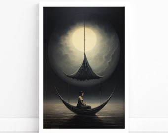 Intriguing Surreal: Art Poster | Surrealism Print Artwork | Wall Decor | Modern Surreal Wall Art | Abstract Illustration Print