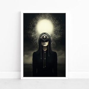 Sogni eterei: poster surreale / opera d'arte surrealista / decorazione da parete / arte murale surrealista moderna / stampa di illustrazioni astratte