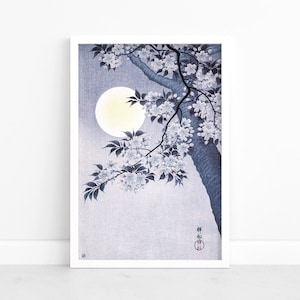 Japanese Vintage Poster by Ohara Koson - Japanese Art Print | Blossoming Cherry | Wall Art | Japanese Poster | Japan Wall Art Print
