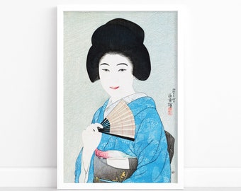 Vintage Poster by Yamanaka Kodō - Japanese Art Print | Wall Art | Japanese poster | Japan Wall Art Print | Japanese Woman