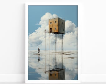 Modern Surrealism: Art Poster | Surrealism Print Artwork | Wall Decor | Contemporary Surreal Wall Art | Abstract Illustration Print
