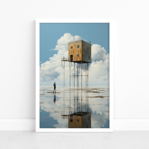 Modern Surrealism: Art Poster | Surrealism Print Artwork | Wall Decor | Contemporary Surreal Wall Art | Abstract Illustration Print