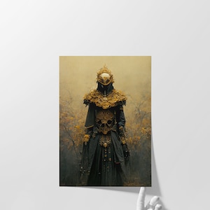 Gothic Enigma: Fine Art Giclée Print | Surreal Artistry | Dark Home Decor | Mysterious Wall Art | Intriguing Aesthetic | Digital Art