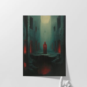 Enchanted Enigma: Fine Art Giclée Print | Surreal Artistry | Dark Home Decor | Mysterious Wall Art | Captivating Aesthetic