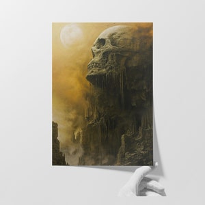 Mystische Resonanzen: Fine Art Giclée Druck | Surreale Kunstfertigkeit Dunkel Wohnkultur | Rätselhafte Wandkunst | Fesselnde Ästhetik | Ätherische Schönheit