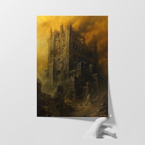 Kosmisches Geflüster: Fine Art Giclée Druck | Surreale Kunstfertigkeit Dunkel Wohnkultur | Rätselhafte Wandkunst | Fesselnde Ästhetik | Mystisch schön