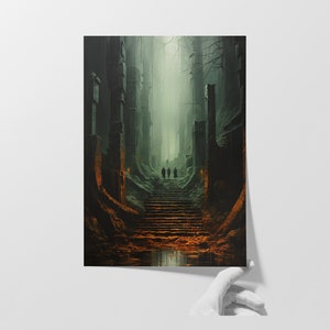 Shadowed Elegance: Fine Art Giclée Print | Surreal Artistry | Dark Home Decor | Wall Art | Captivating Aesthetic | Gothic Inspiration