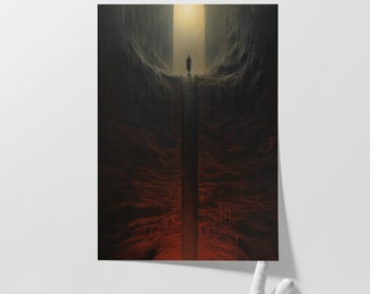 Encanto místico: Impresión giclée de bellas artes / Arte surrealista / Decoración oscura para el hogar / Arte mural enigmático / Estética cautivadora