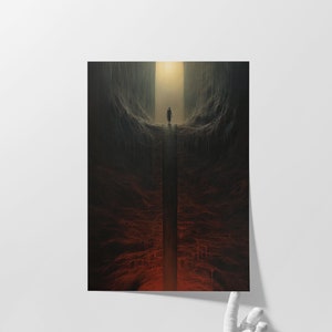 Fascino mistico: stampa giclée di belle arti / arte surrealista / arredamento per la casa dark / arte murale enigmatica / estetica accattivante